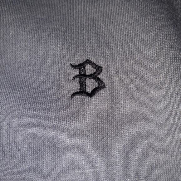 BAIT Embroidered B Letter Invisible Pockets Crewneck in Grey Size Small - Picture 5 of 5